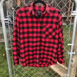 Black and red flannel